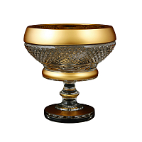 Варенница 12,8см н/н хрусталь с золотом Фелиция Crystal HeArt