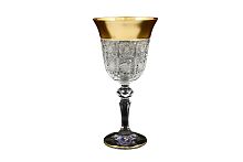 Набор фужеров 220мл 6шт хрусталь с золотом Снежинка Crystal HeArt