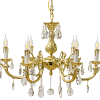 Люстра 6 рожковая золото Royal Bohemia