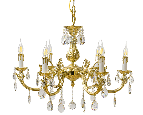 Люстра 6 рожковая золото Royal Bohemia