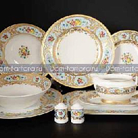 Сервиз столовый 6пер 25пр без супника Vienna Blue Gold Falkenporzellan 