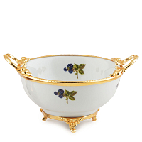 Салатник 22*16/5*12см Фрукты золото Paniz