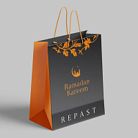 Пакет подарочный 40*30*12см Repast