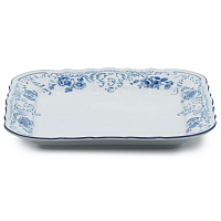 Поднос 26см Синие розы (6шт кор) Bernadotte