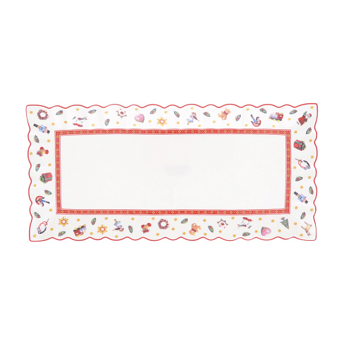 Блюдо сервировочное 29*14см 1шт прямоугольное Toys Red Repast