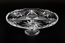 Тортница 31см на ножке Pinwheel Crystalite Bohemia