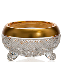 Тройножка 15см хрусталь с золотом Фелиция Crystal HeArt