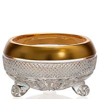 Тройножка 15см хрусталь с золотом Фелиция Crystal HeArt