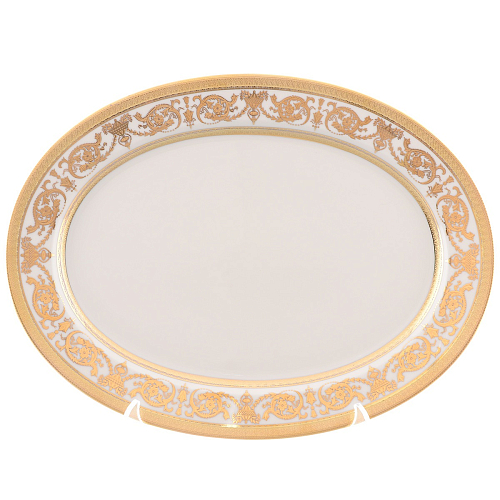 Блюдо овальное 36см 1шт Imperial Cream Gold Falkenporzellan