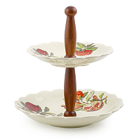 Горка керамическая двухъярусная 32см Гранат Nuova Cer