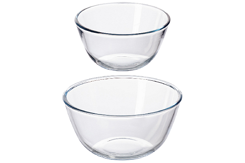 Набор салатников 21см 17см 2шт Crystal glass