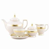Сервиз чайный 6пер 15пр Constanza Creme Gold 9349 Falkenporzellan