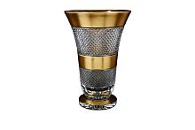 Ваза 30см хрусталь с золотом Фелиция Crystal HeArt