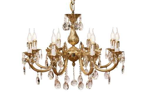 Люстра 8 рожковая золото Royal Bohemia