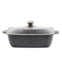 Жаровня квадратная 28*28см Premium grey