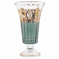 Ваза н/н Timon s.r.l. Doge Vase+steam green gold
