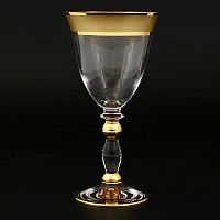 Набор фужеров 6шт Матовая полоса золото