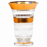 Ваза 25см хрусталь с золотом Moser Crystal HeArt