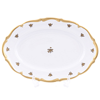 Блюдо овальное 38см 1шт Золотая Роза Queen's Crown