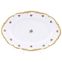 Блюдо овальное 38см 1шт Золотая Роза Queen's Crown