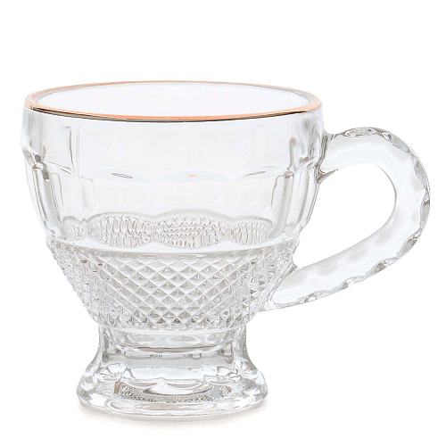 Набор кружек 180мл 6шт Diamond gold Royal Classics