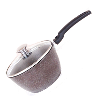 Ковш 1,5л со с/ручкой и со стекл. кр Кофейный мрамор Кукмара