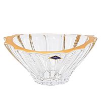 Конфетница 22см Plantica gold rim Aurum Crystal