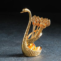 Набор ложек 6шт на подставке Magistro Swan