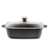 Жаровня квадр 26см Гранит black Induction Pro Мечта