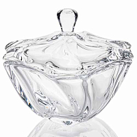 Конфетница 13см с крышкой Neptune Crystalite Bohemia