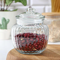 Банка для сыпучих прод 500мл 12*14см Рея Доляна