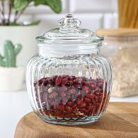Банка для сыпучих прод 500мл 12*14см Рея Доляна