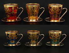 Набор чайных пар 12 предметов Veneziano color Набор чайных пар 12 предметов Veneziano color