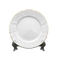 Набор тарелок 19см 6шт Белый узор слоновая кость Bernadotte