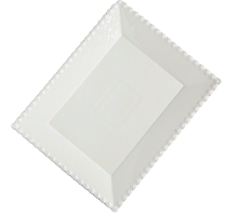 Тарелка обеденная 25*20см белый Лакомка Magistro