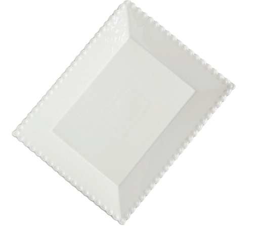 Тарелка обеденная 25*20см белый Лакомка Magistro