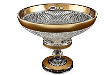 Фруктовница 305мл хрусталь с золотом Max Crystal