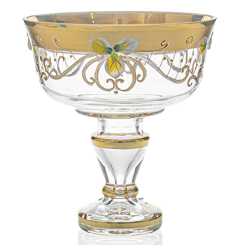 Конфетница 13см золото Star Crystal
