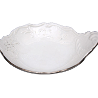 Набор розеток 11см 6шт Платиновый узор с ручкой Bernadotte