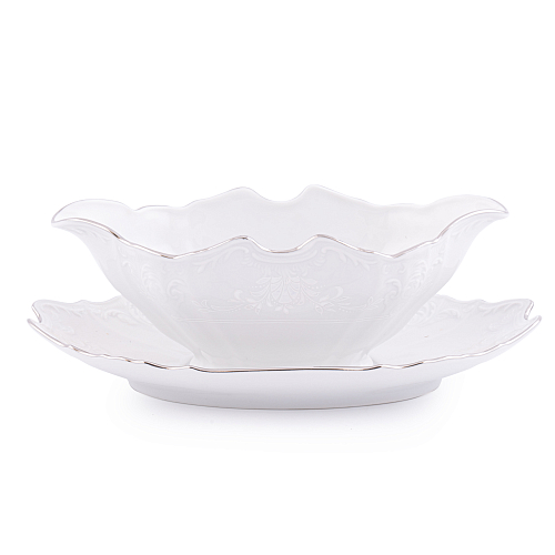 Соусник 500мл 1шт Платиновый узор Bernadotte Соусник 500мл 1шт Платиновый узор Bernadotte