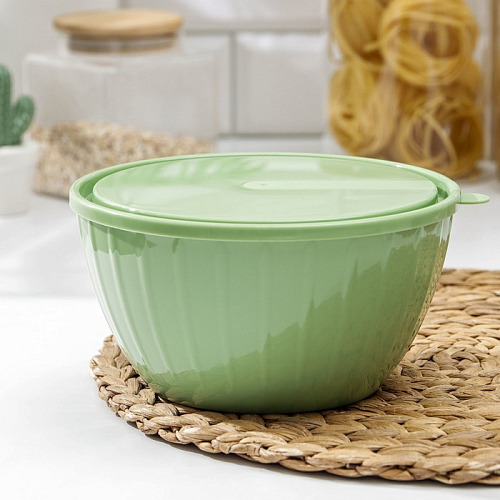 Салатник с крышкой 1,7л Fiesta, микс