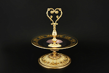 Фруктовница н/н с ручками Timon s.r.l. Metal 1 plate disco big Фруктовница н/н с ручками Timon s.r.l. Metal 1 plate disco big