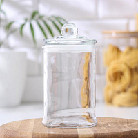 Банка для сыпучих прод 700мл 10*18см Стелла Доляна