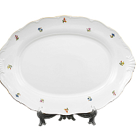 Блюдо овальное 40см 1шт Мелкие цветы Jeremy