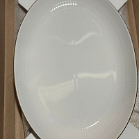 Блюдо овальное SW White Amina 35*24 см 
