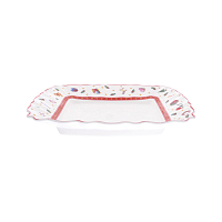Блюдо сервировочное 22см 1шт квадратное Toys Red Repast