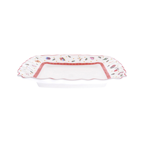 Блюдо сервировочное 22см 1шт квадратное Toys Red Repast