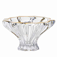 Конфетница 15см Plantica Матовое золото Pallme Konig AS Crystal