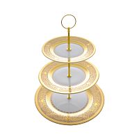 Горка 3 яруса 1шт Majestik Cream Gold