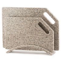 Набор досок на подставке 2шт Мрамор Mastony